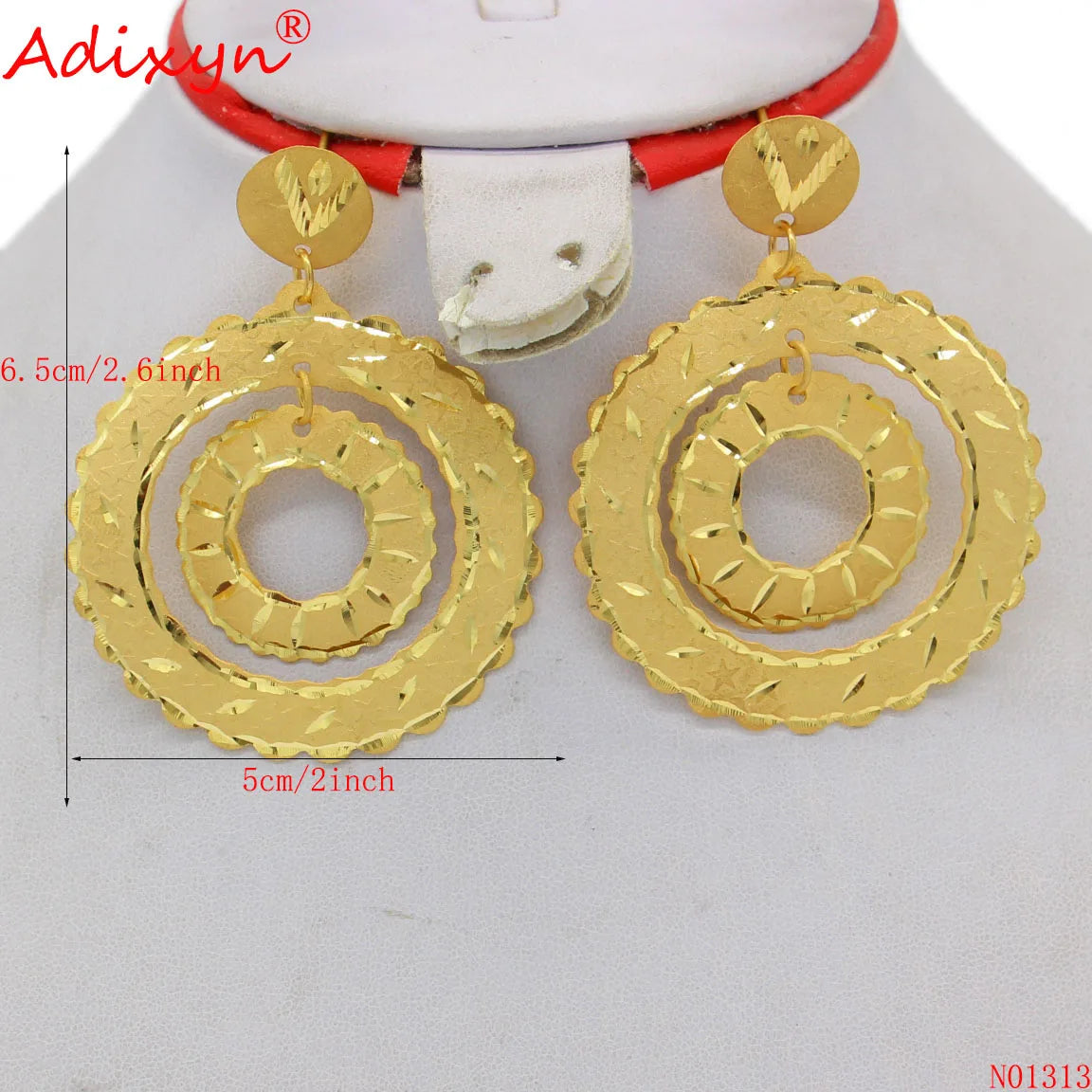 24K Dubai Gold Color Earrings VeilsGalore
