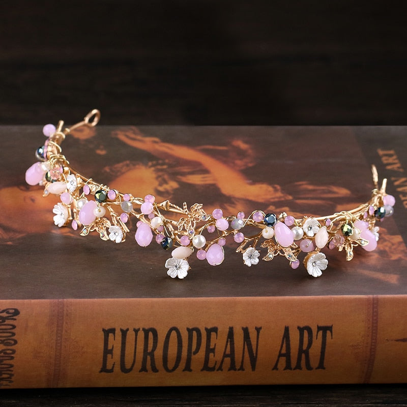 Blush Flower Wedding Floral Headpiece