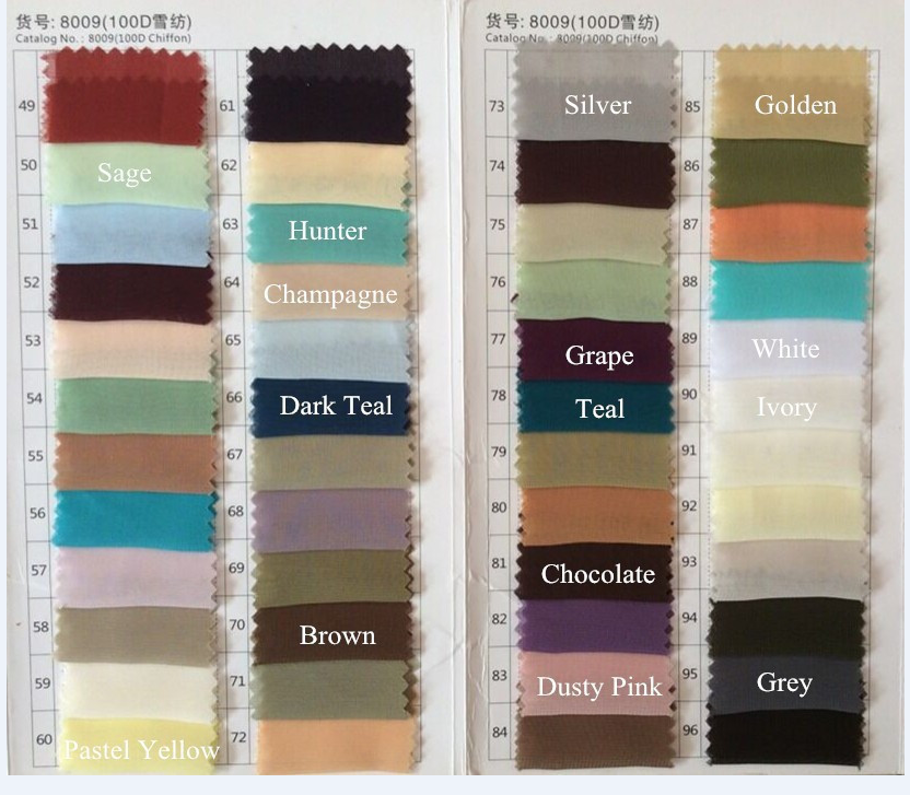 Bridal Shawl Colors