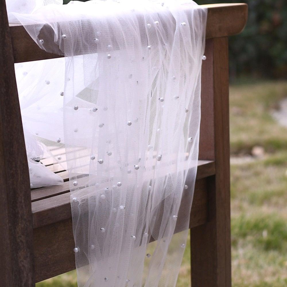 Cathedral Wedding Veil with Pearl Mantilla - VeilsGalore