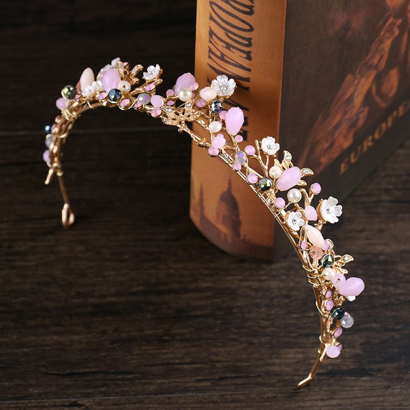 Blush Flower Wedding Floral Headpiece