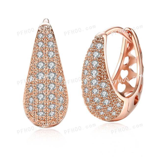 Gold Color Hyperbole Design Earrings - VeilsGalore