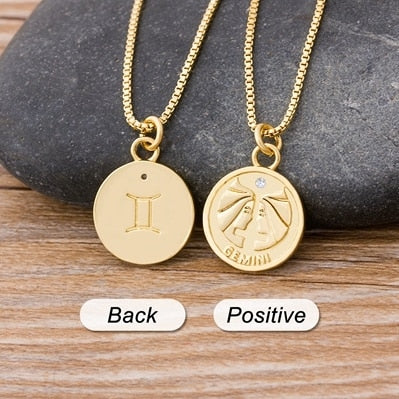 Zodiac Letter Constellations Necklaces VeilsGalore