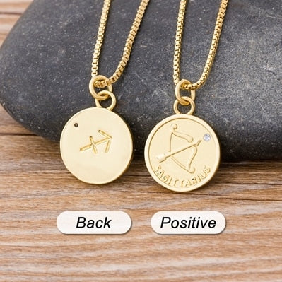 Zodiac Letter Constellations Necklaces