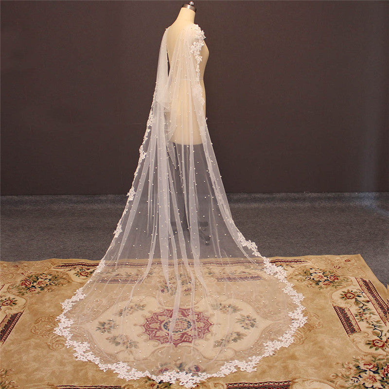 Lace Edged Wedding Cape