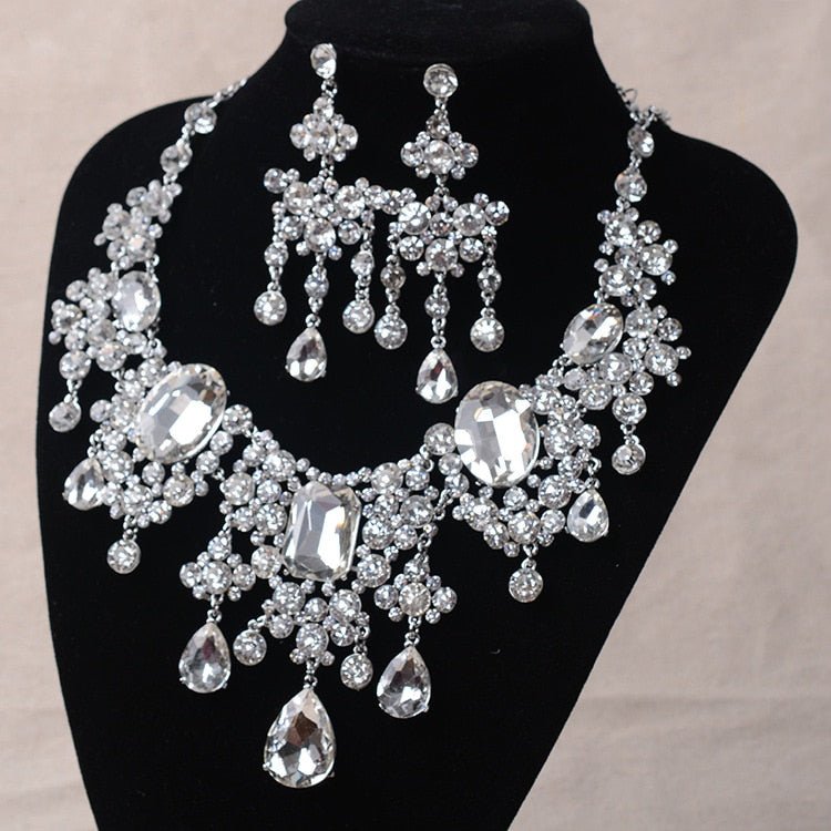 Rhinestone Statement Necklace bling statement necklace