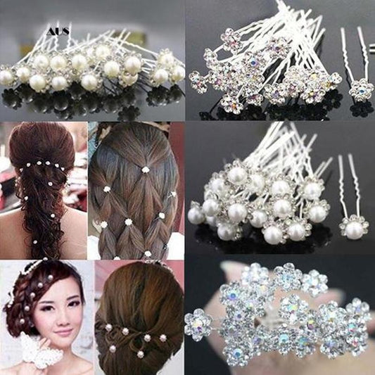 Wedding Bridal Flower Hair Pins